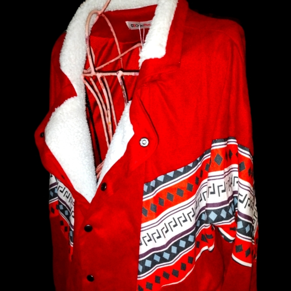 Baggy boho vintage suede sweater jacket